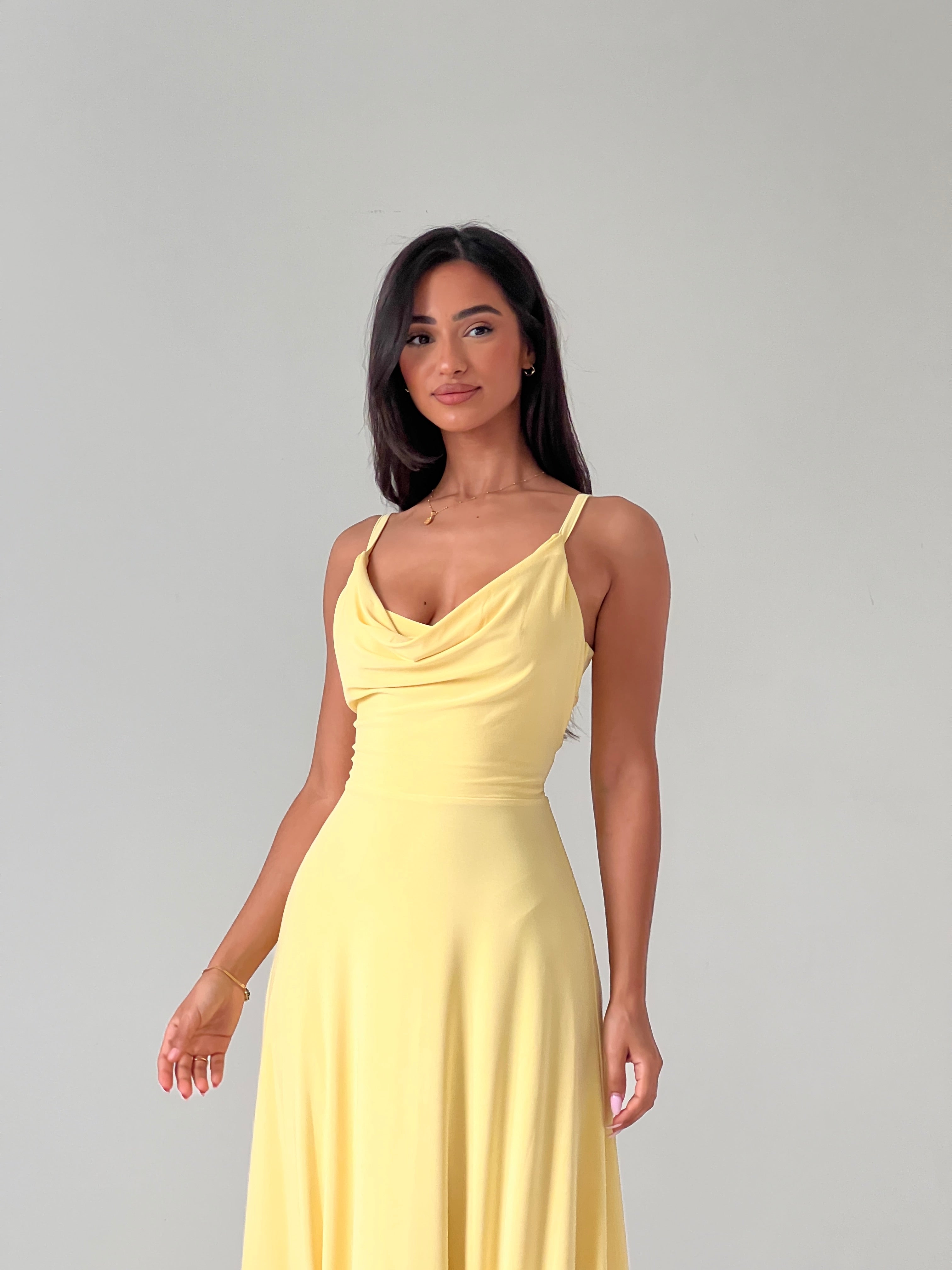 Lulah Drape Maxi Dress with Built-in Bra, Summer Suspender Sexy Backless  Dress (Beige,XXS): Clothing, Shoes & Jewelry 