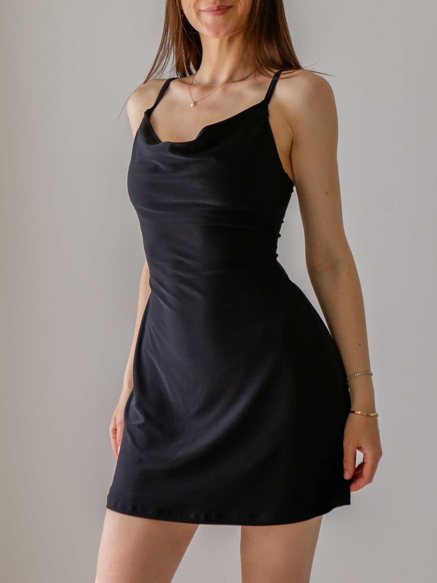 Eden Drape Mini Dress with Built-in-bra