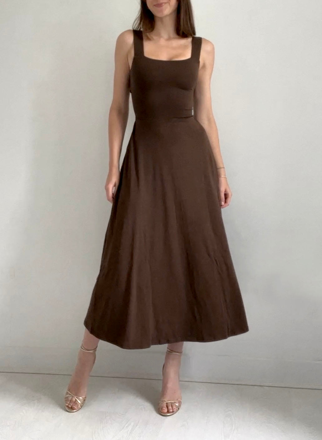 Audrey Midi Dress Organic Bamboo in Petite – AYM USD