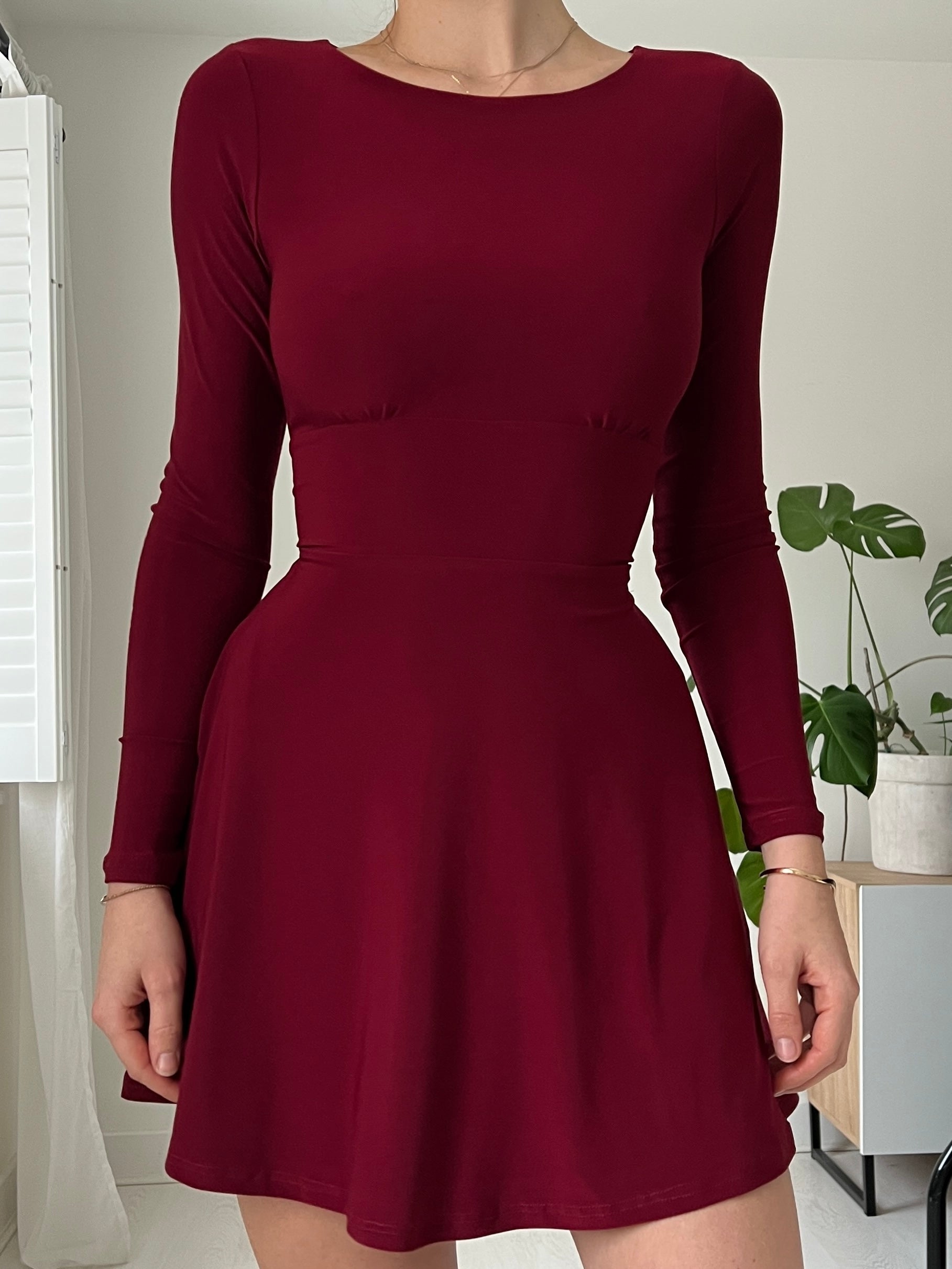 AYM premium sleeveless mini dress in slate grey